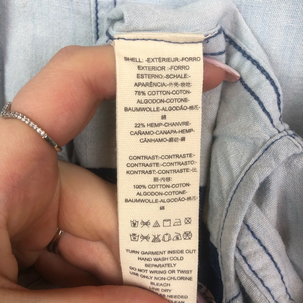 Free People Bandana Blue Bandit Top G533 - Picture 8 of 8
